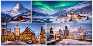 باشترین شوێنەکانی زستانی ئەورووپا | ڕێنمایی تەواو بۆ گەشتی زستان