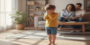 شیکردنەوەی نیشانەکانی زمانی جەستەی منداڵان، نیشانەکانی شەرمنیی